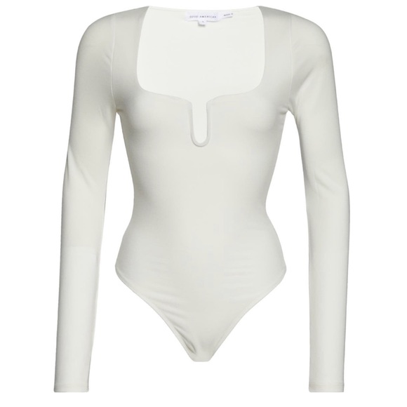 GOOD AMERICAN Good Touch U-Ring Long Sleeve Bodysuit 5 (2XL) - Picture 7 of 8